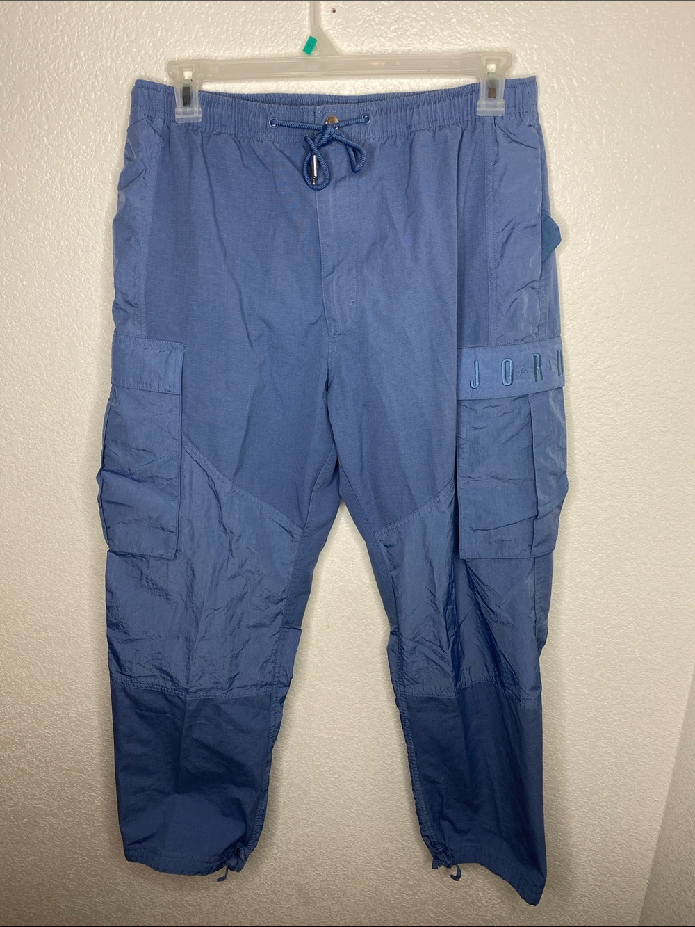 Jordan Flight Men’s Blue Woven Cargo Pants Utility Joggers Size L